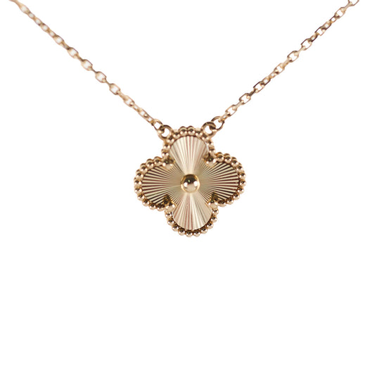 Van Cleef and Arpels Vintage Alhambra Guilloche Necklace - photo 1