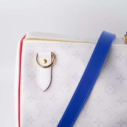Louis Vuitton x NBA Virgil Abloh Antartica Keepall 55 Bandouliere Monogram Light Grey - photo 6