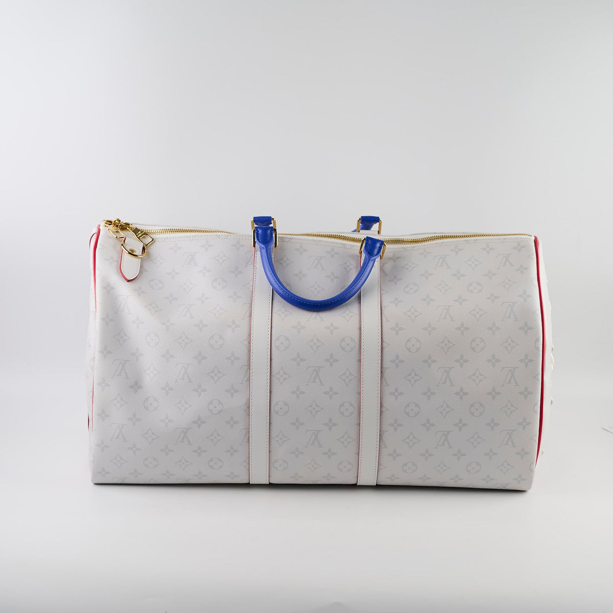Louis Vuitton x NBA Virgil Abloh Antartica Keepall 55 Bandouliere Monogram Light Grey - photo 2