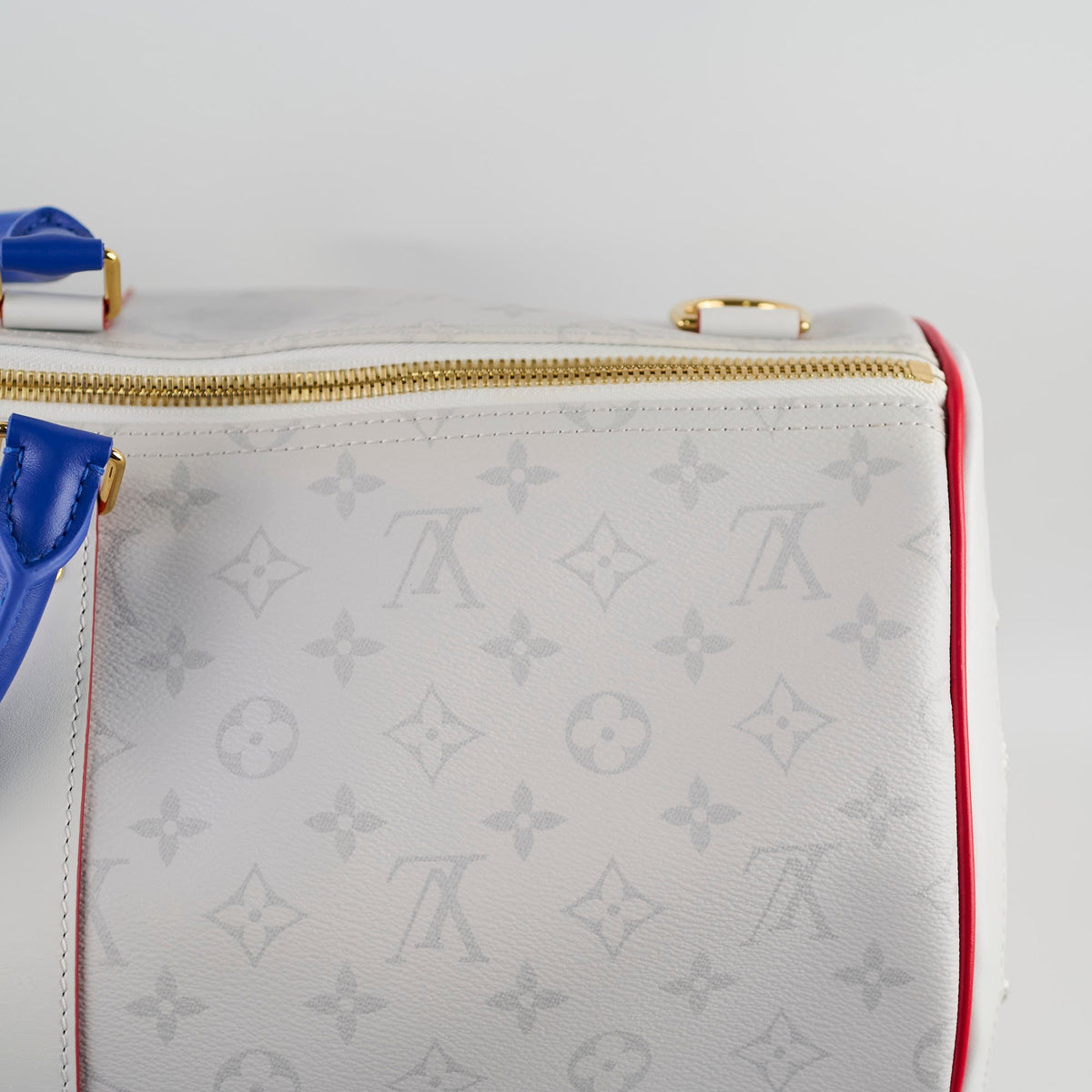 Louis Vuitton x NBA Virgil Abloh Antartica Keepall 55 Bandouliere Monogram Light Grey - photo 7