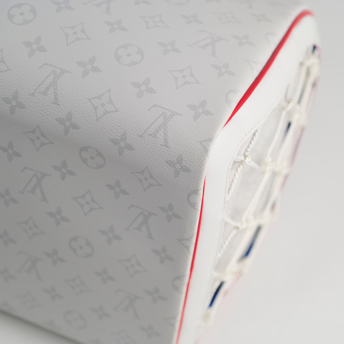 Louis Vuitton x NBA Virgil Abloh Antartica Keepall 55 Bandouliere Monogram Light Grey - photo 12
