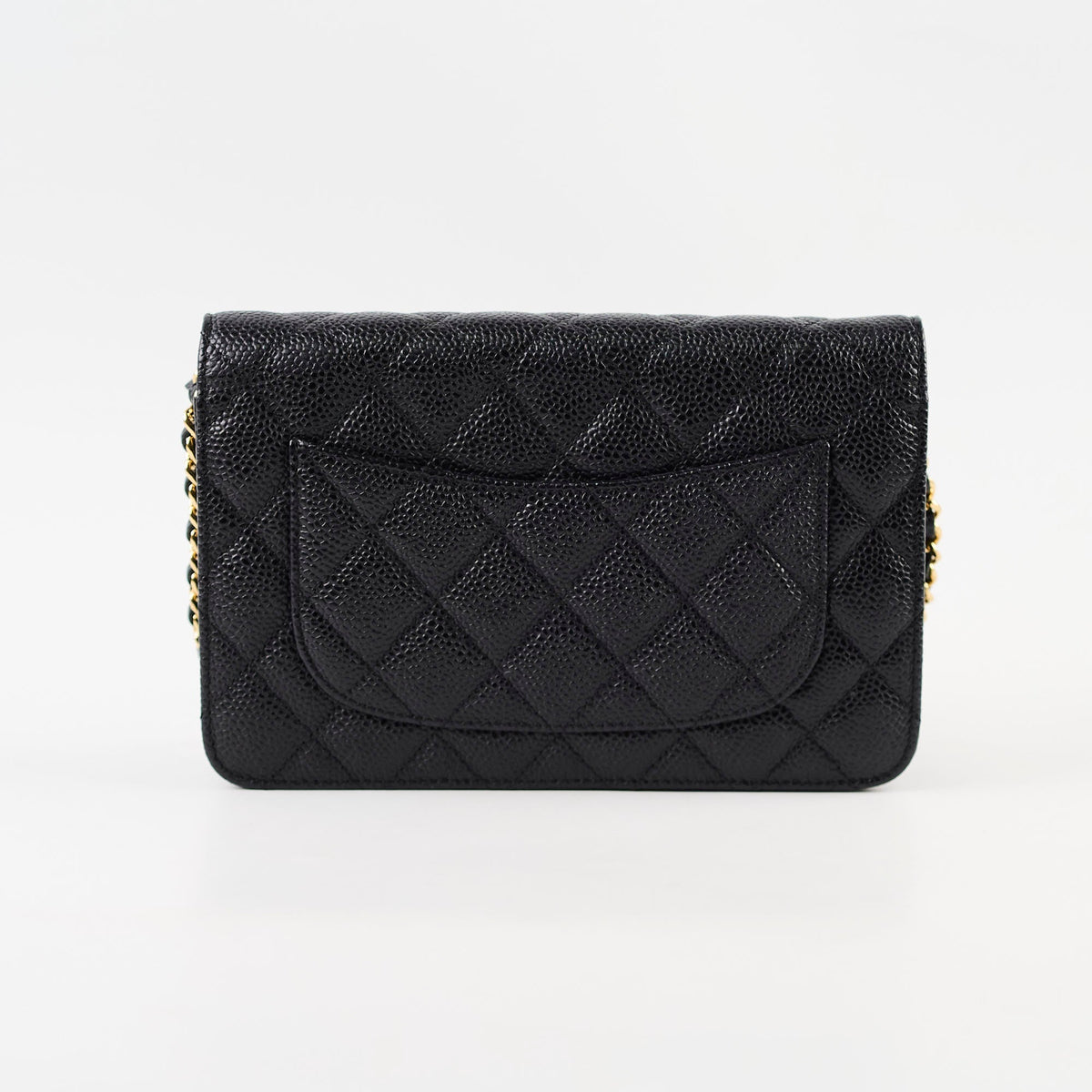 Chanel Black Caviar Wallet On Chain WOC GHW - photo 2