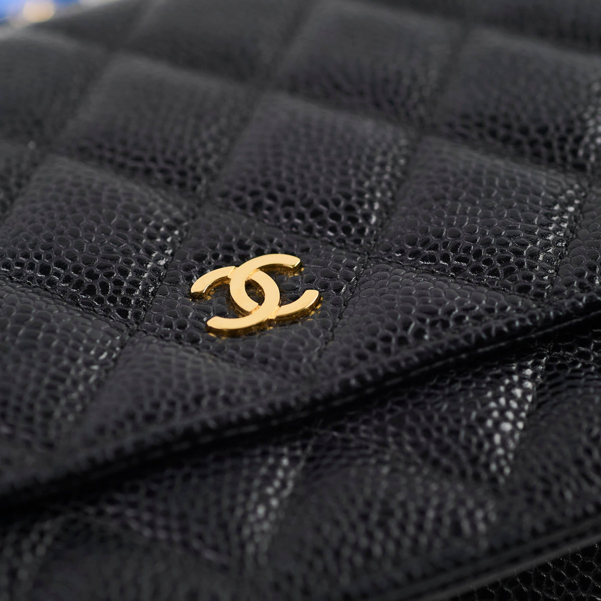 Chanel Black Caviar Wallet On Chain WOC GHW - photo 16