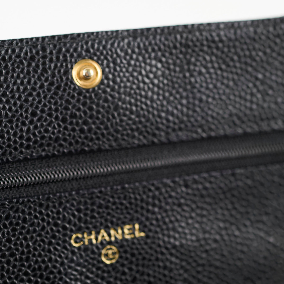 Chanel Black Caviar Wallet On Chain WOC GHW - photo 5
