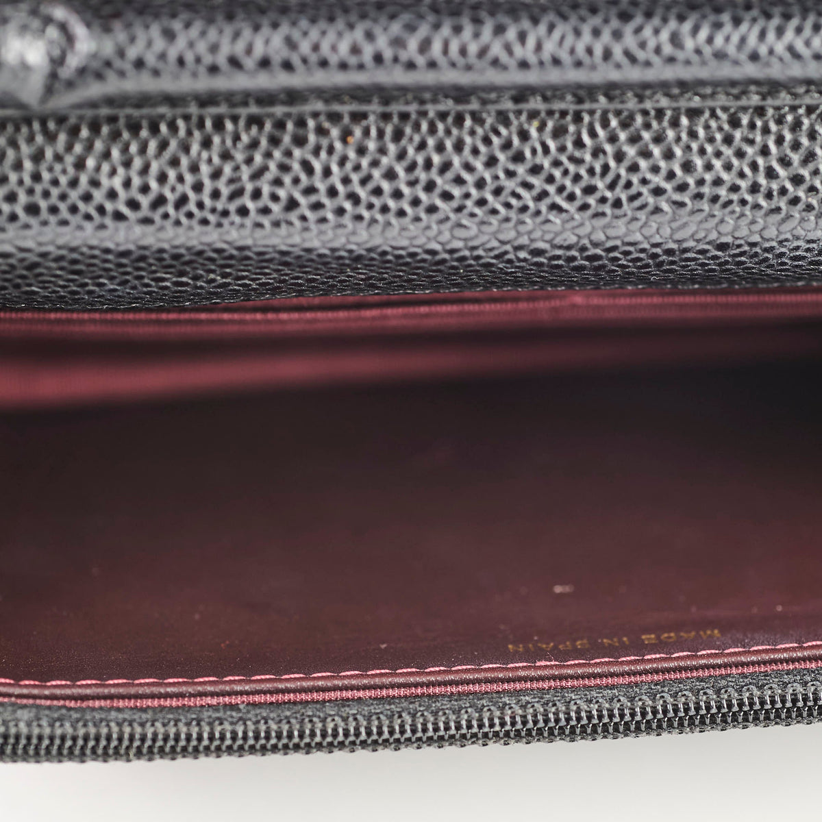 Chanel Black Caviar Wallet On Chain WOC GHW - photo 11