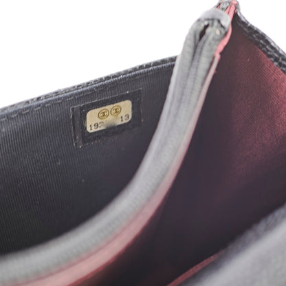 Chanel Black Caviar Wallet On Chain WOC GHW - photo 12