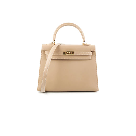 Hermes Kelly 25 Beige Chaminox - [G] Stamp - photo 1