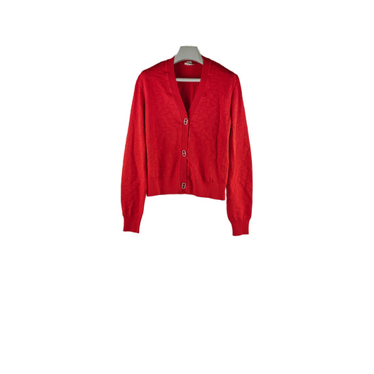 Hermes Naoussa Long Sleeve Cardigan Red Size 36 - photo 1