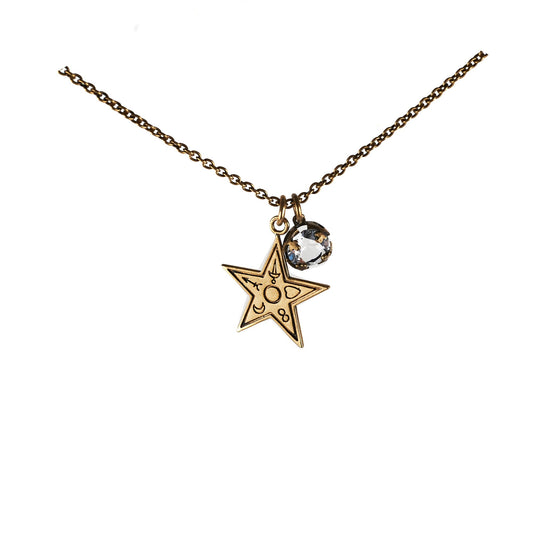 Christian Dior Gold Star Costume Jewellery Necklace - photo 1