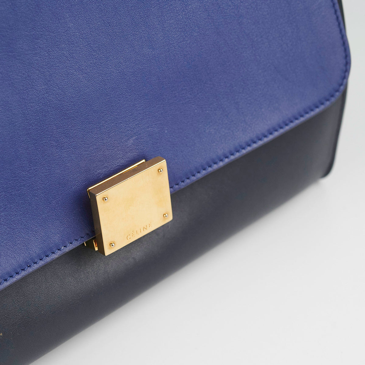 Celine Small Trapeze Blue/Black - photo 15