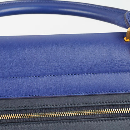 Celine Small Trapeze Blue/Black - photo 14