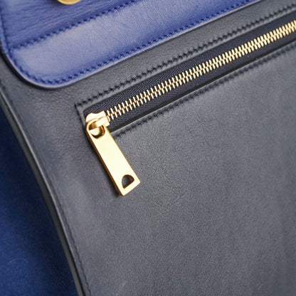 Celine Small Trapeze Blue/Black - photo 12