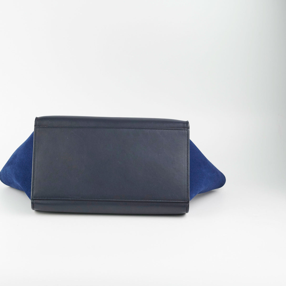 Celine Small Trapeze Blue/Black - photo 4