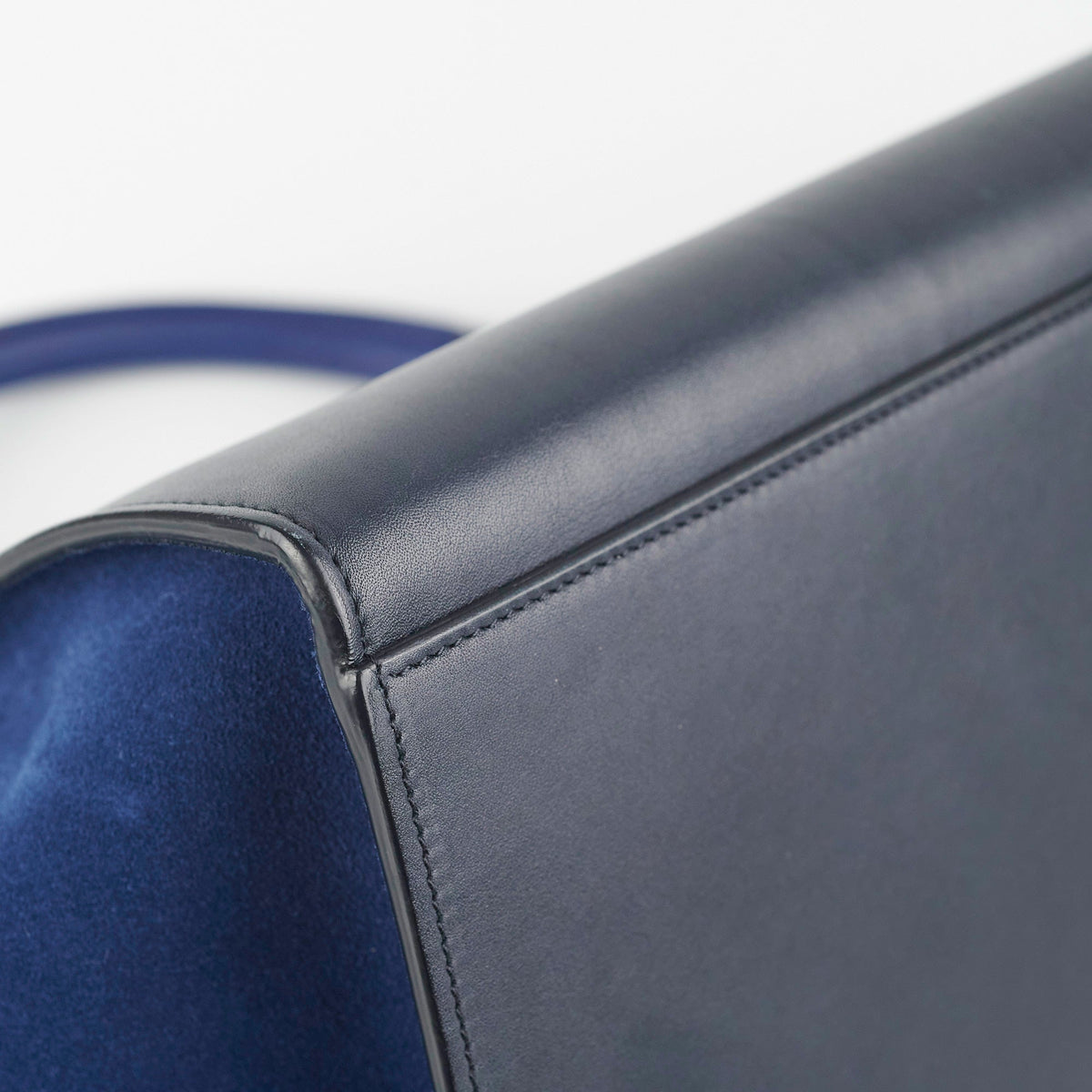 Celine Small Trapeze Blue/Black - photo 9