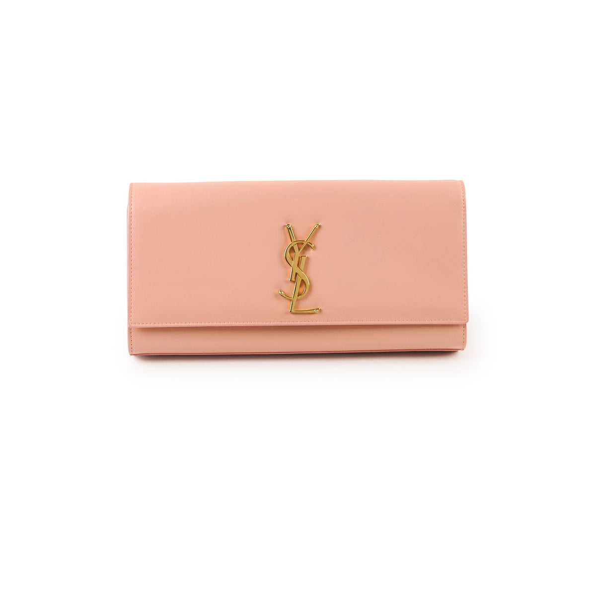 Saint Laurent Cassandre Clutch in Pale Pink Smooth Leather - photo 1