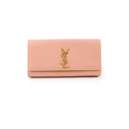 Saint Laurent Cassandre Clutch in Pale Pink Smooth Leather - photo 1