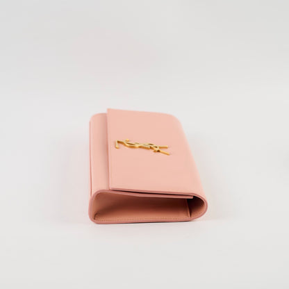 Saint Laurent Cassandre Clutch in Pale Pink Smooth Leather - photo 3