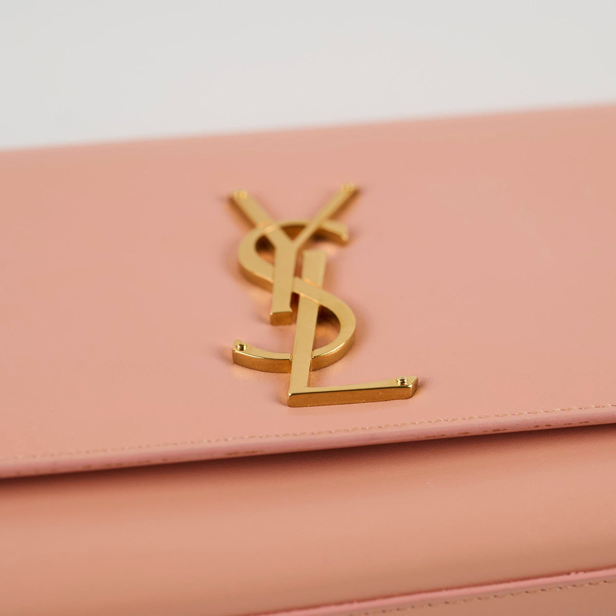 Saint Laurent Cassandre Clutch in Pale Pink Smooth Leather - photo 8