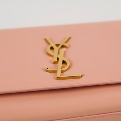 Saint Laurent Cassandre Clutch in Pale Pink Smooth Leather - photo 8