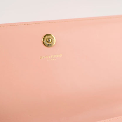 Saint Laurent Cassandre Clutch in Pale Pink Smooth Leather - photo 9