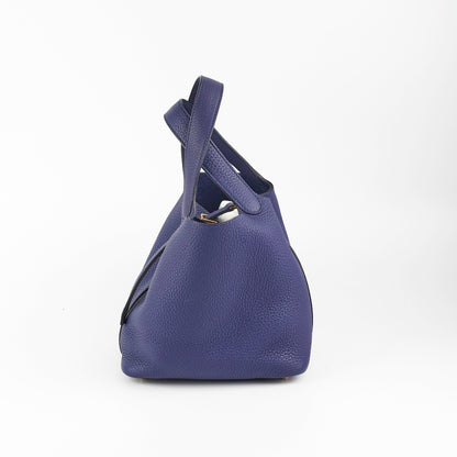 Hermes Picotin 18 Bleu Encre D Stamp (2019) - photo 3