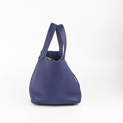 Hermes Picotin 18 Bleu Encre D Stamp (2019) - photo 4