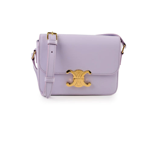 Celine Teen Triomphe Shiny Calfskin Light Lilac - photo 1