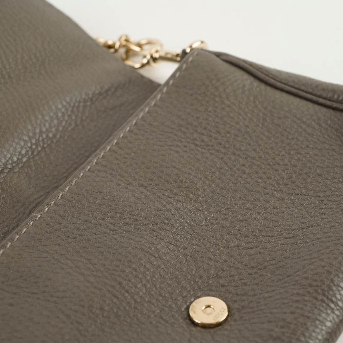 Gucci Vintage Greenwich Python/Leather Clutch Grey - photo 7