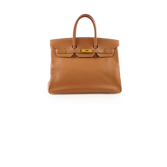 Hermes Birkin 35 Courchevel Gold GHW -C Square - photo 1