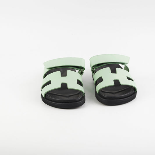 Hermes Vert Jade Sandales Chypre Size 36 - photo 2