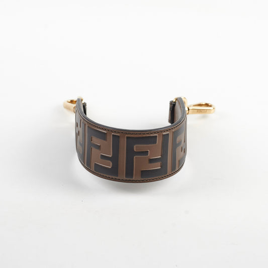 Fendi Brown FF Embossed Leather Strap - photo 2