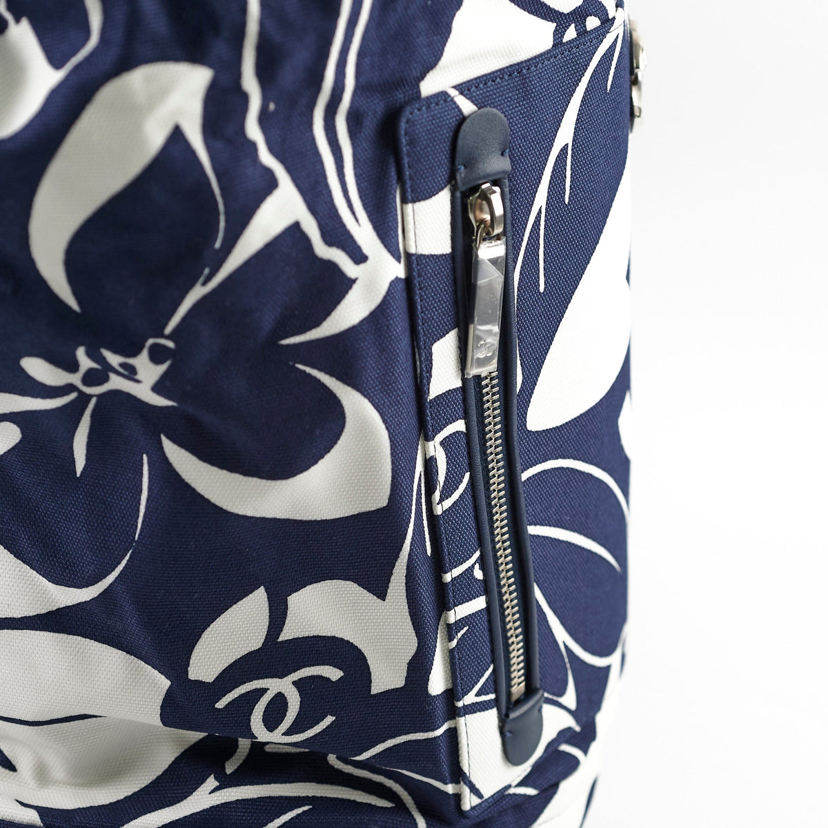 Chanel Coco Beach Backpack Blue/White 31 Series - photo 11