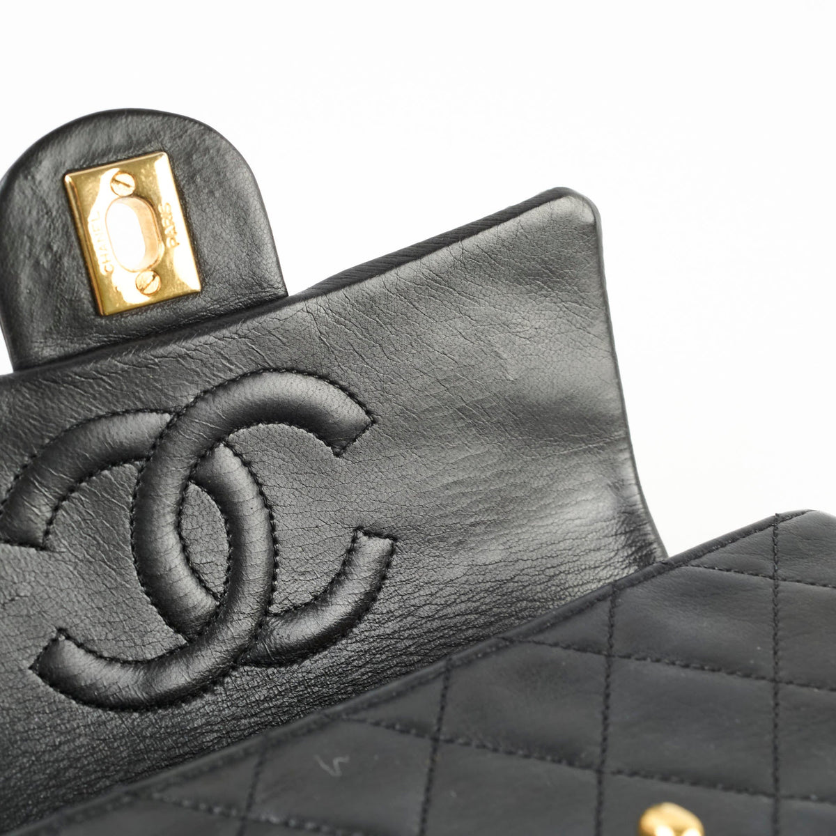 Chanel Vintage Mini Square Flap Black - Series 1 - photo 5