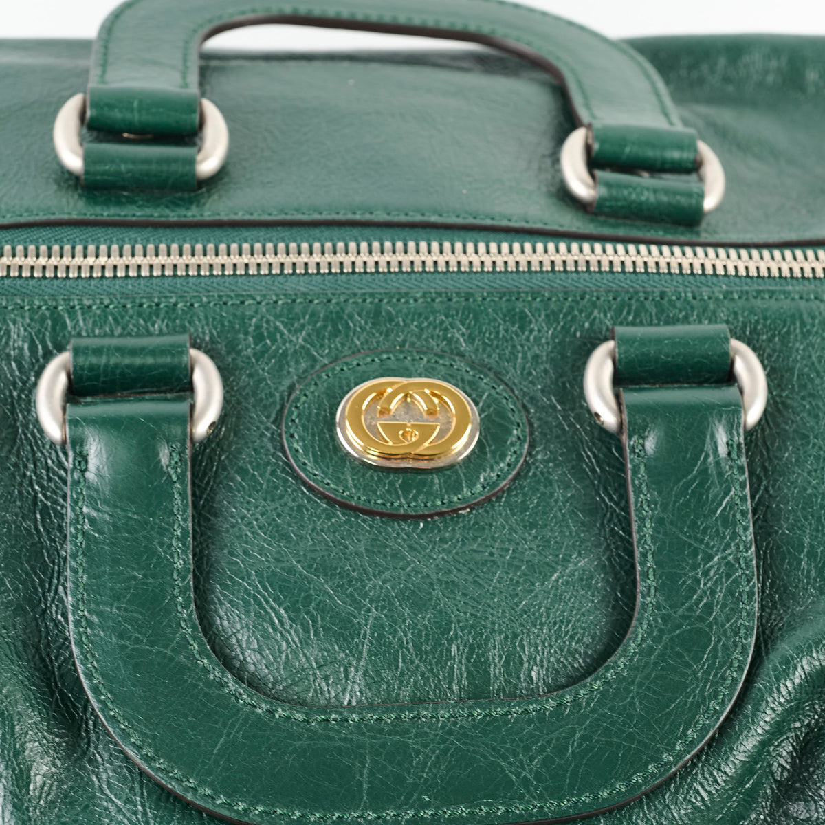 Gucci Green Grained Leather Bag - photo 5