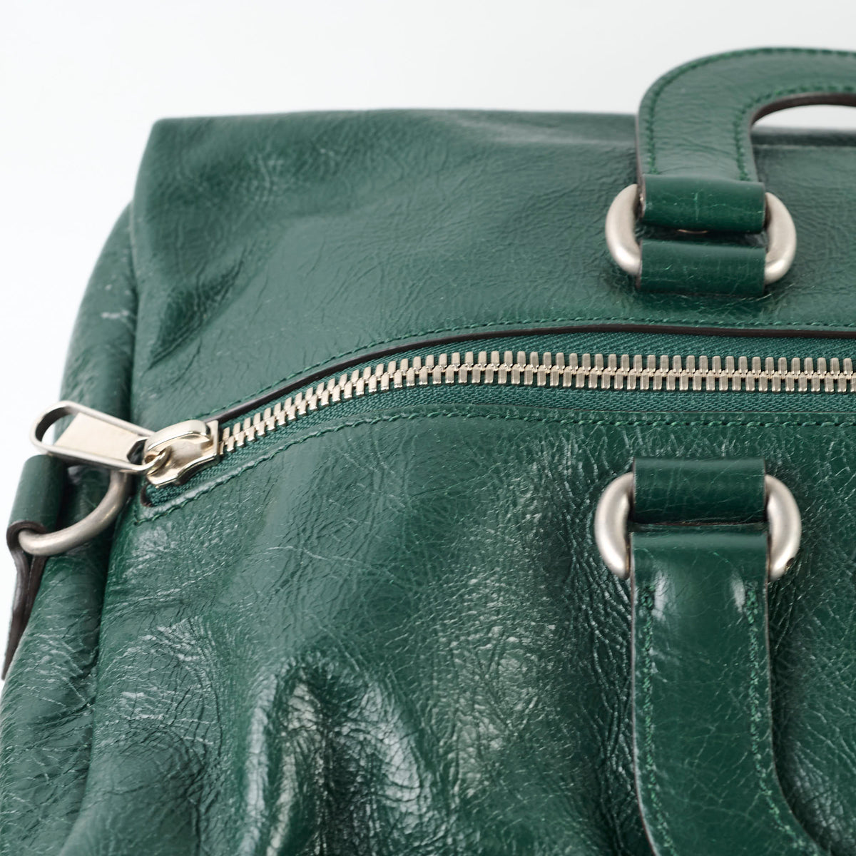 Gucci Green Grained Leather Bag - photo 7
