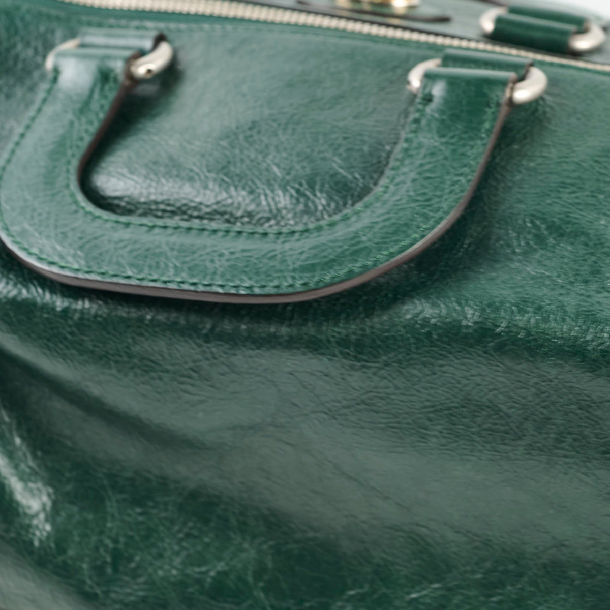 Gucci Green Grained Leather Bag - photo 10