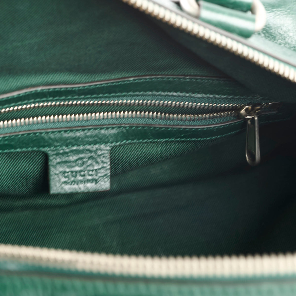 Gucci Green Grained Leather Bag - photo 16