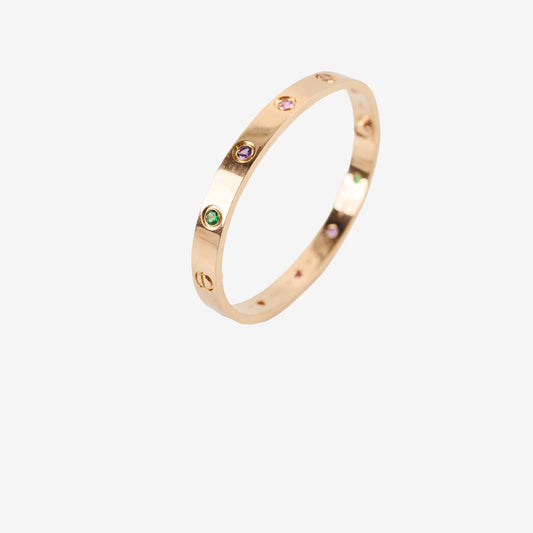 Cartier Classic Love 10 Rainbow Pink Gold Size 16 - photo 1