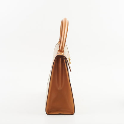 Celine Vintage Macadam Kelly Bag Beige - photo 2