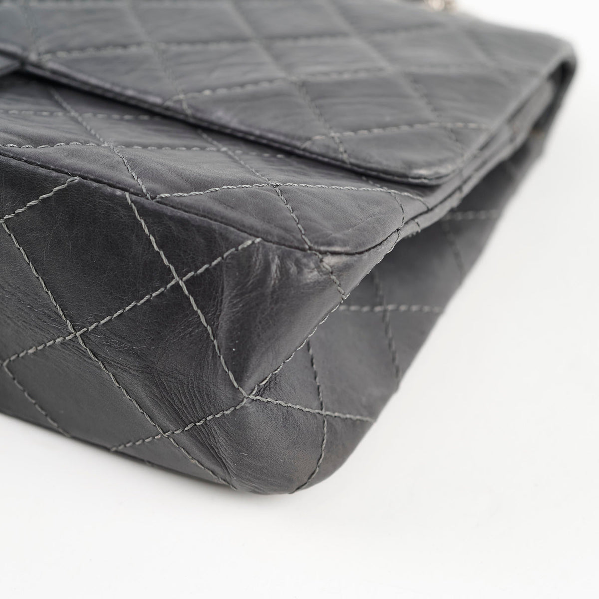 Chanel 2.55 Reissue 227 Grey Calfskin - photo 19