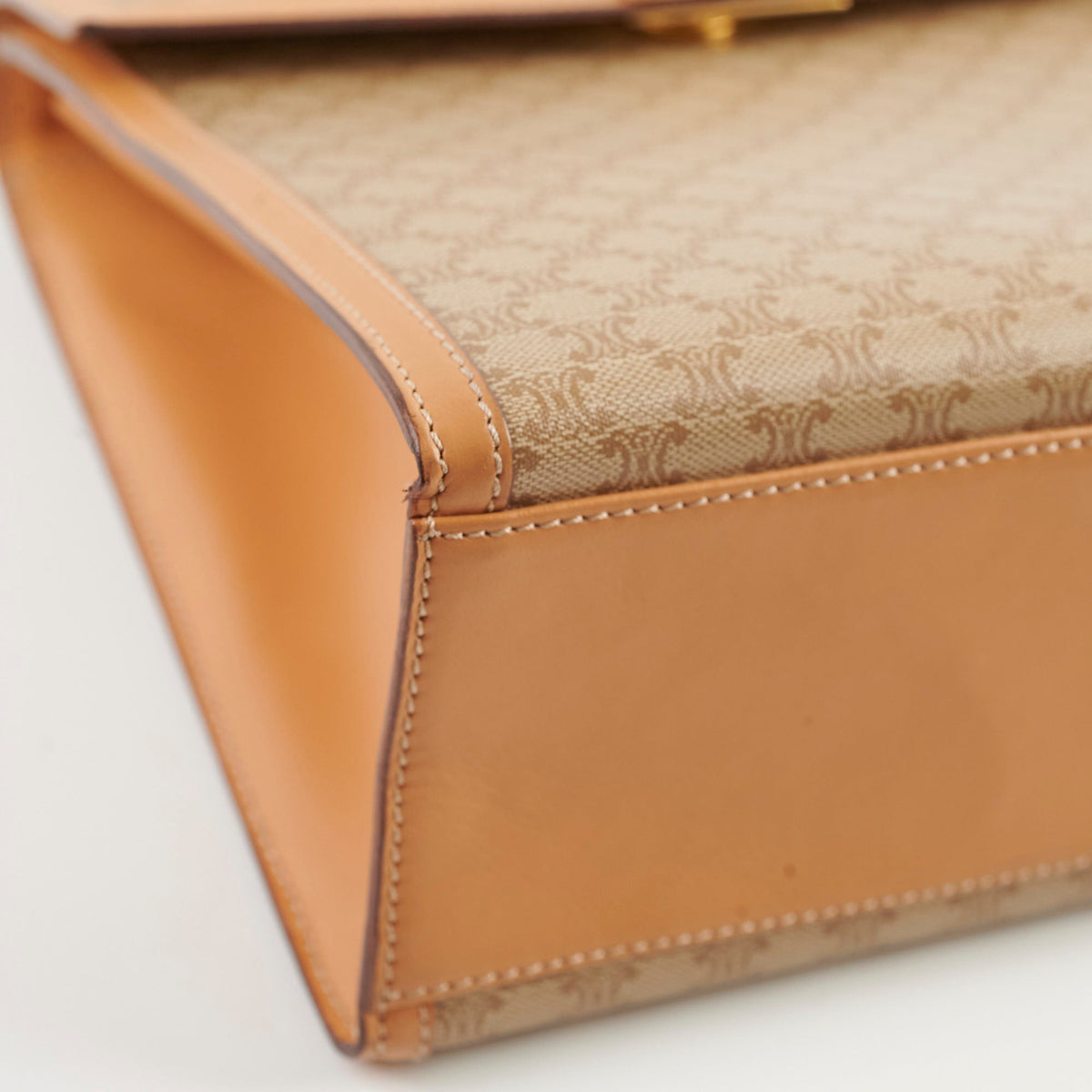 Celine Vintage Macadam Kelly Bag Beige - photo 8