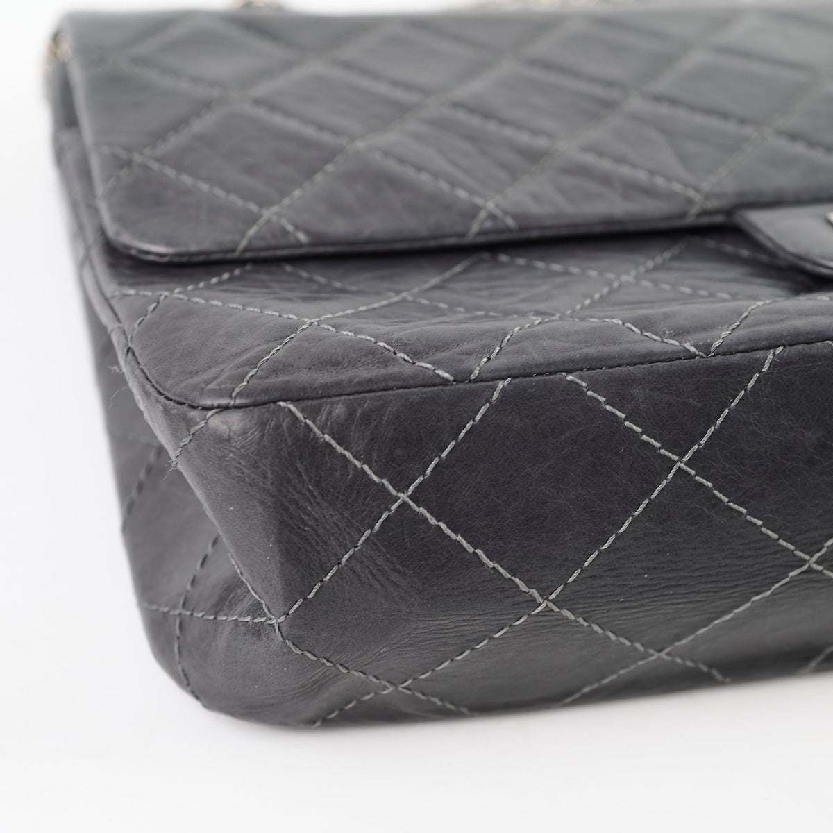 Chanel 2.55 Reissue 227 Grey Calfskin - photo 17