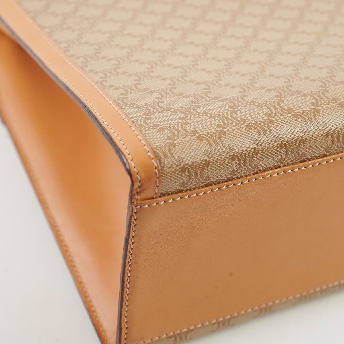 Celine Vintage Macadam Kelly Bag Beige - photo 9