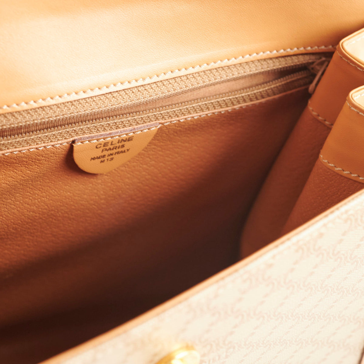 Celine Vintage Macadam Kelly Bag Beige - photo 10