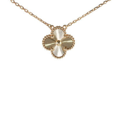 Van Cleef & Arpels Vintage Alhambra Guilloche Necklace Yellow Gold 2023 - photo 1