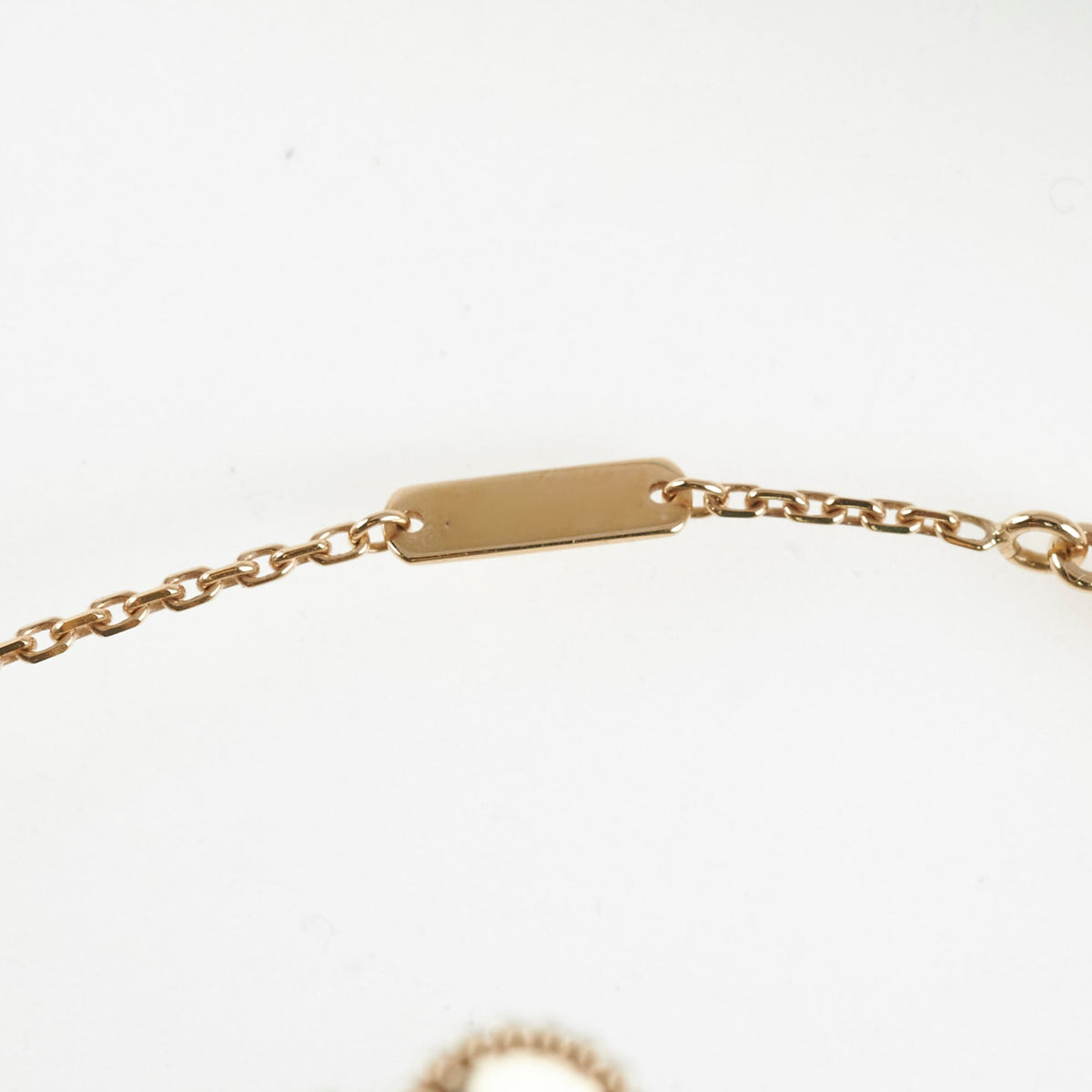 Van Cleef & Arpels Vintage Alhambra Guilloche Necklace Yellow Gold 2023 - photo 5
