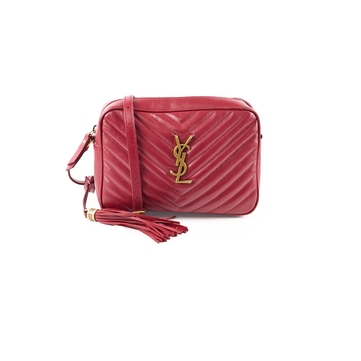 Saint Laurent Lou Camera Bag Burgundy - photo 1