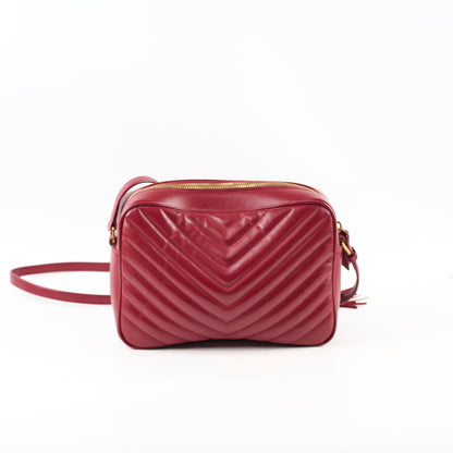 Saint Laurent Lou Camera Bag Burgundy - photo 2