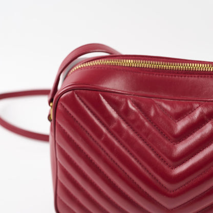 Saint Laurent Lou Camera Bag Burgundy - photo 5