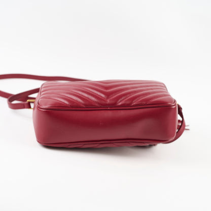 Saint Laurent Lou Camera Bag Burgundy - photo 3